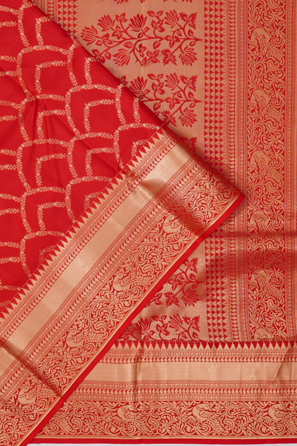Coimbatore Silk Brocade Maroon Saree