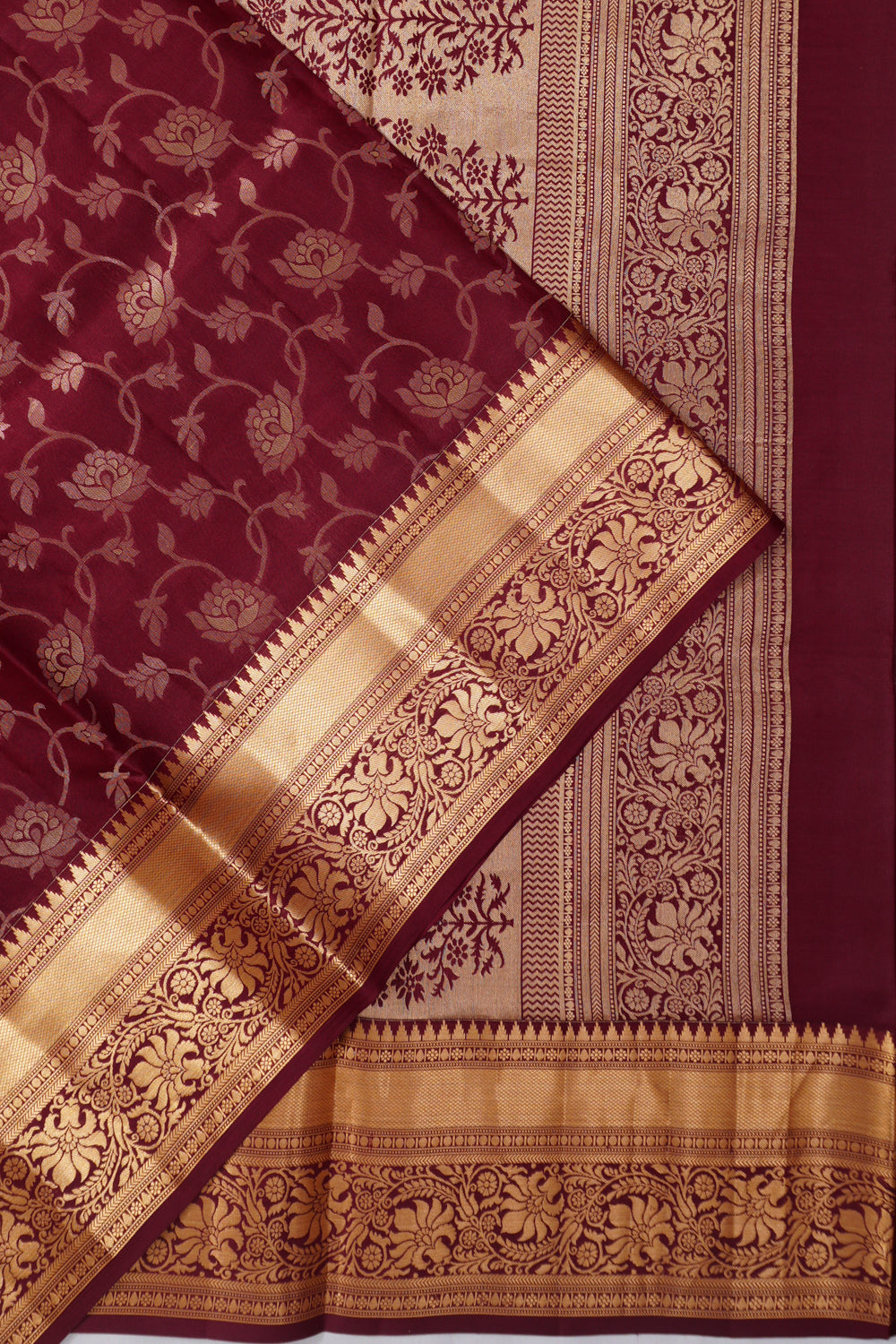 Coimbatore Soft Silk Jaal Maroon Saree