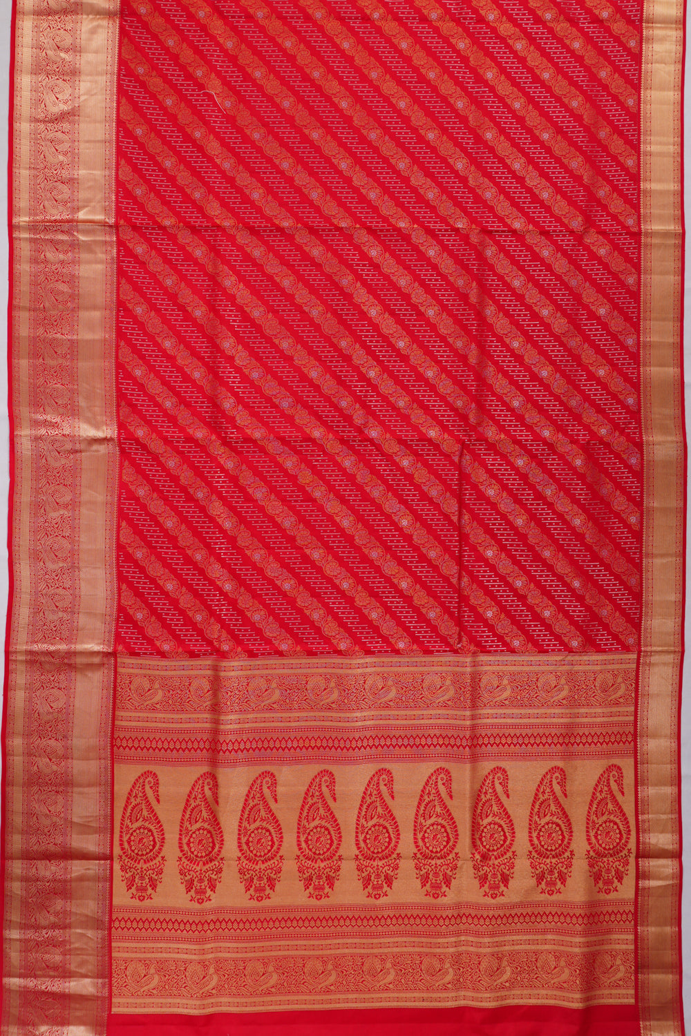 Coimbatore Soft Silk Brocade Red Saree