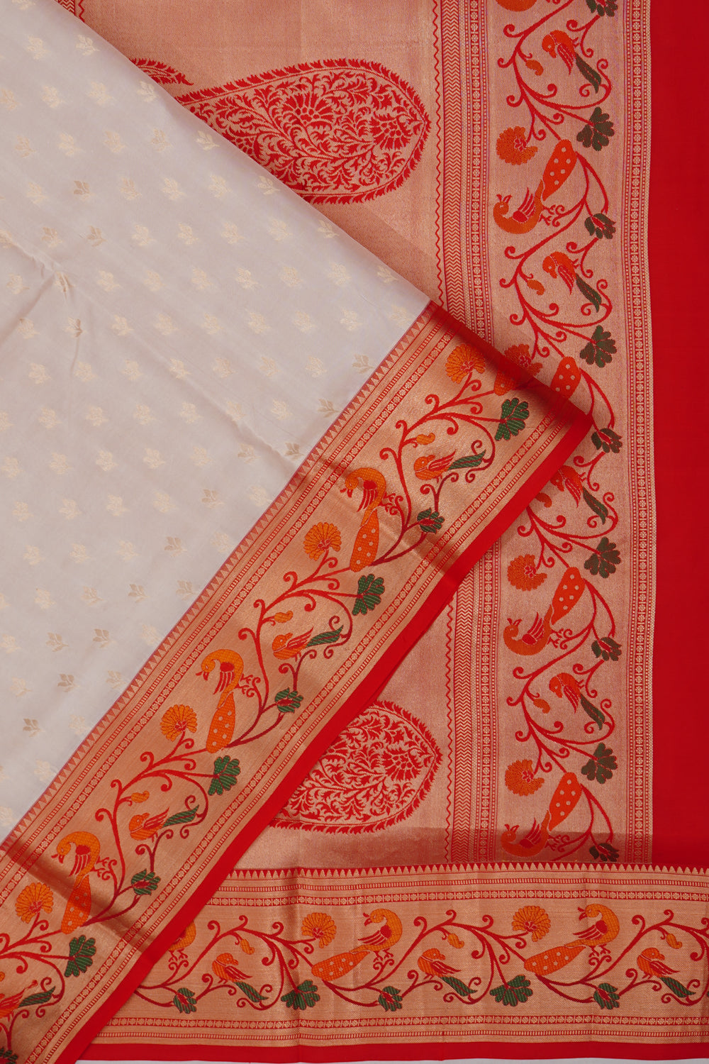Coimbatore Silk Butta Grey Saree