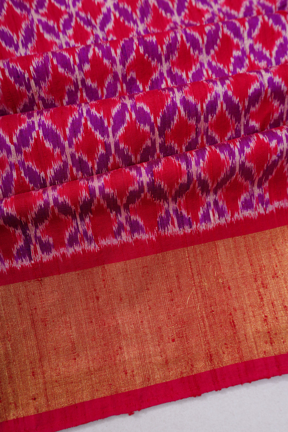 Pochampally Silk Ikat Pink Saree