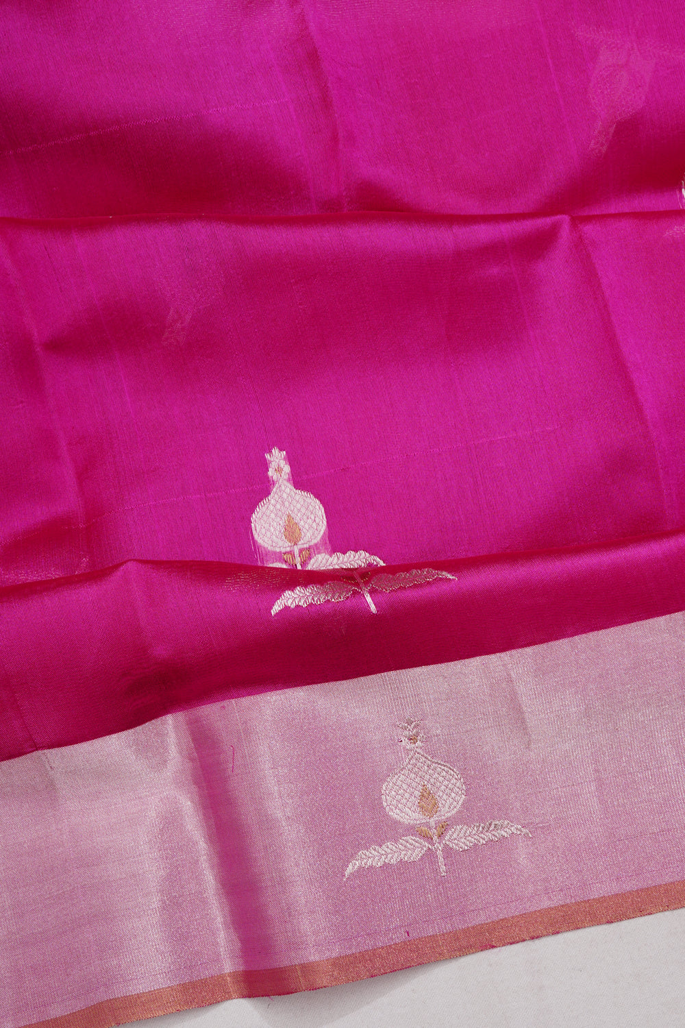 Chanderi Silk Butta Pink Saree