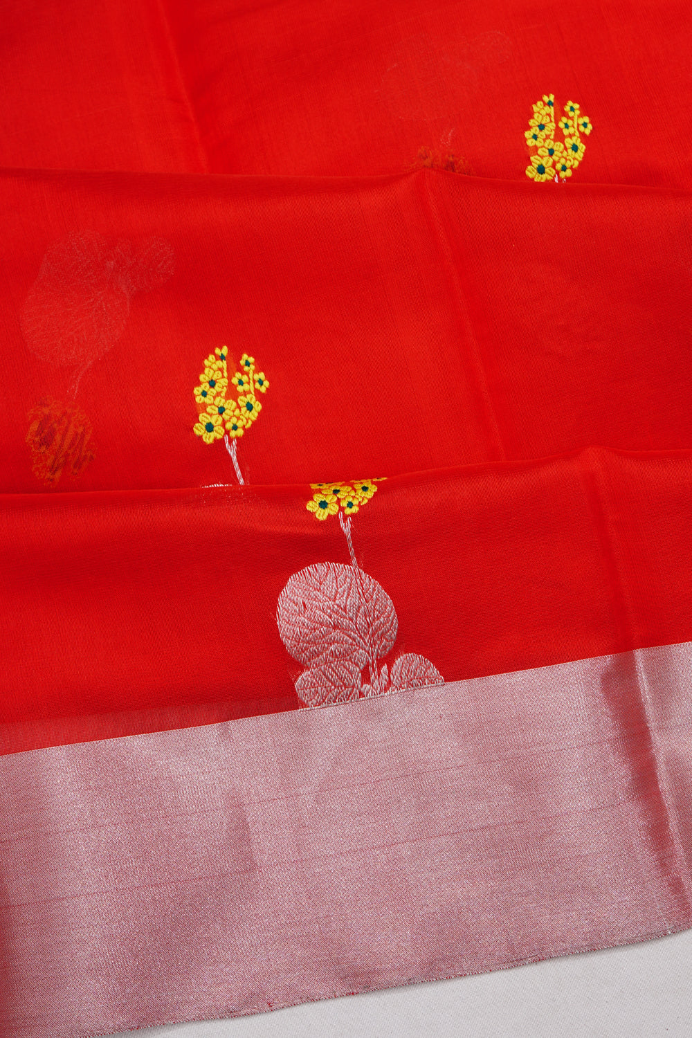 Chanderi Silk Butta Pink Saree