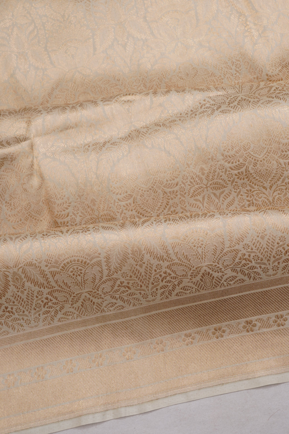 Banarasi Silk Brocade Grey Saree
