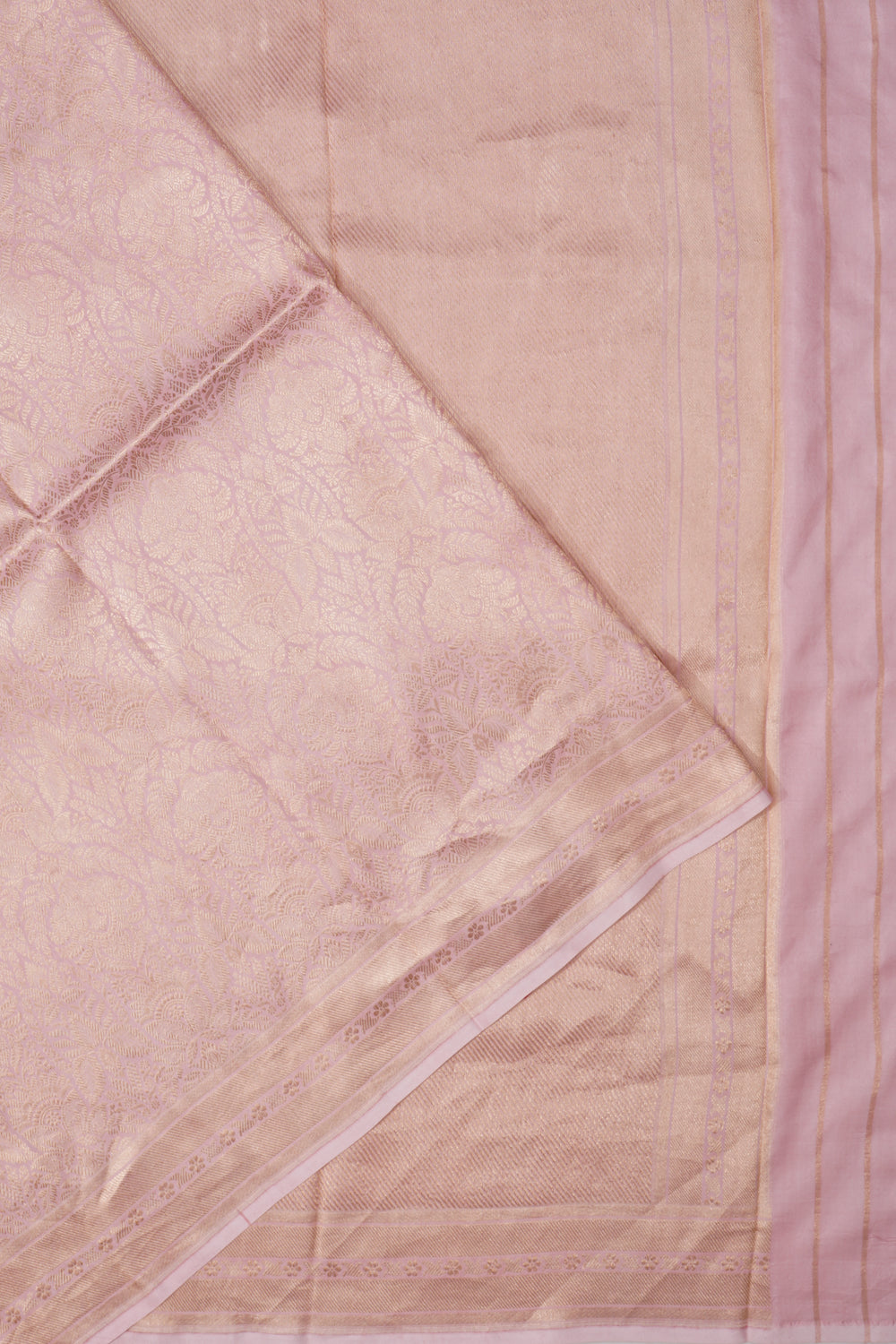 Banarasi Silk Brocade Lavender Saree