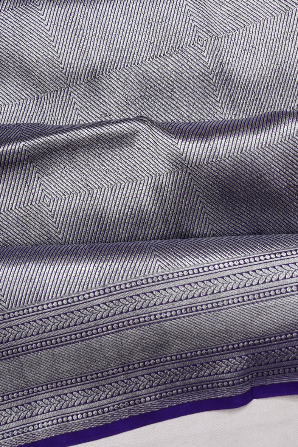 Banarasi Silk Brocade Purple Saree