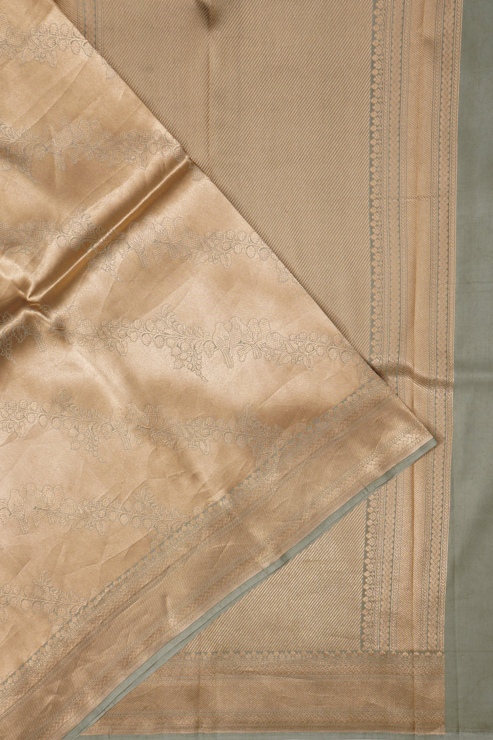 Banarasi Silk Tissue Brocade Gold Saree