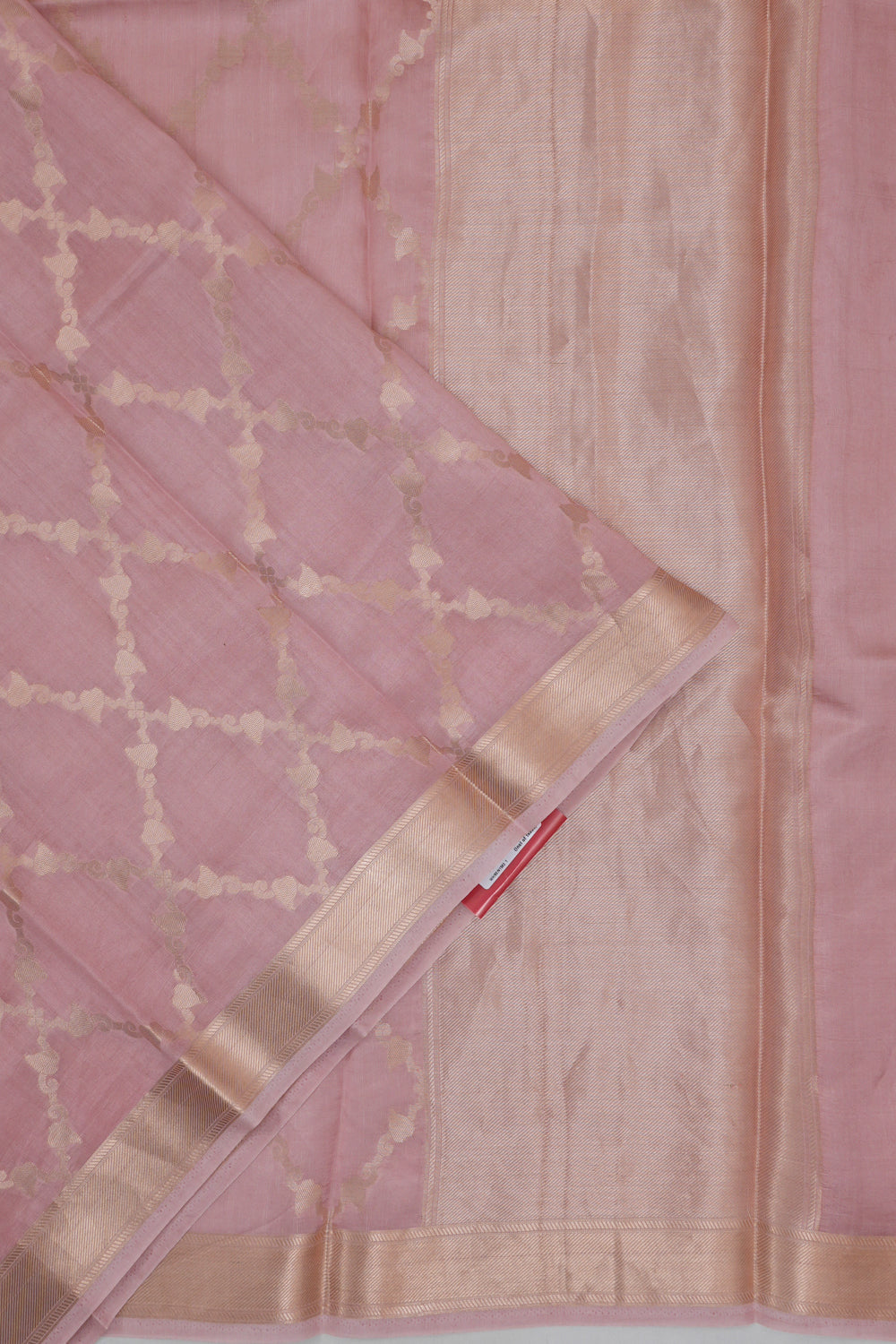Vaanya Banaras Silk Brocade Baby Pink Saree