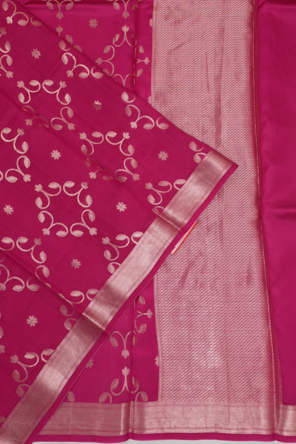 Vaanya Banaras Silk Brocade Pink Saree