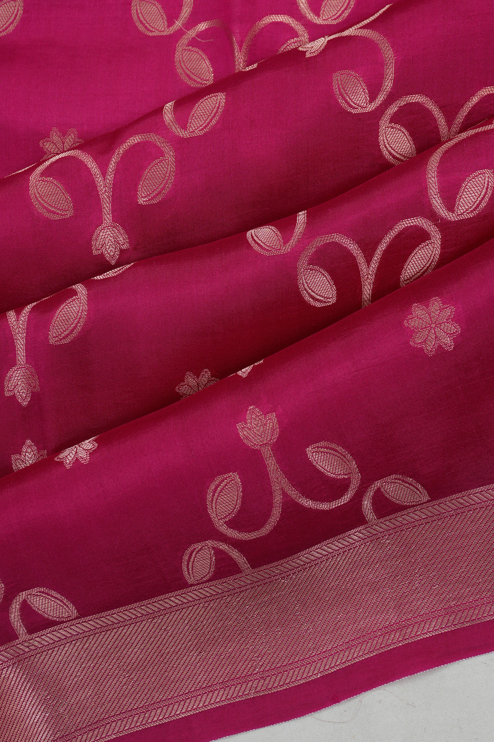 Vaanya Banaras Silk Brocade Pink Saree