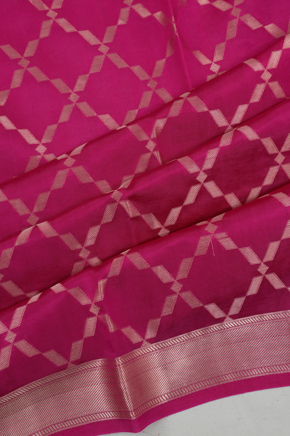 Vaanya Banaras Silk Brocade Pink Saree