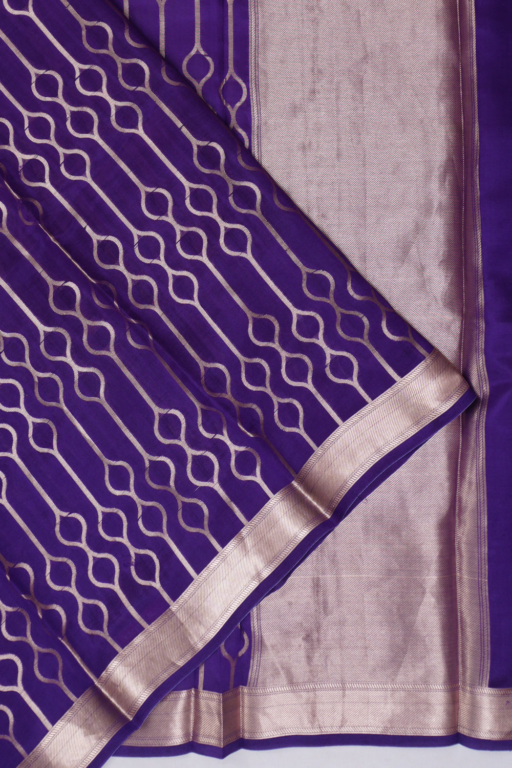 Vaanya Banaras Silk Brocade Purple Saree