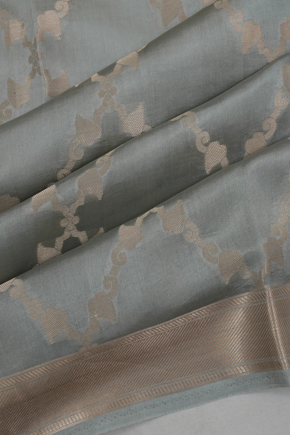 Vaanya Banaras Silk Brocade Blue Saree