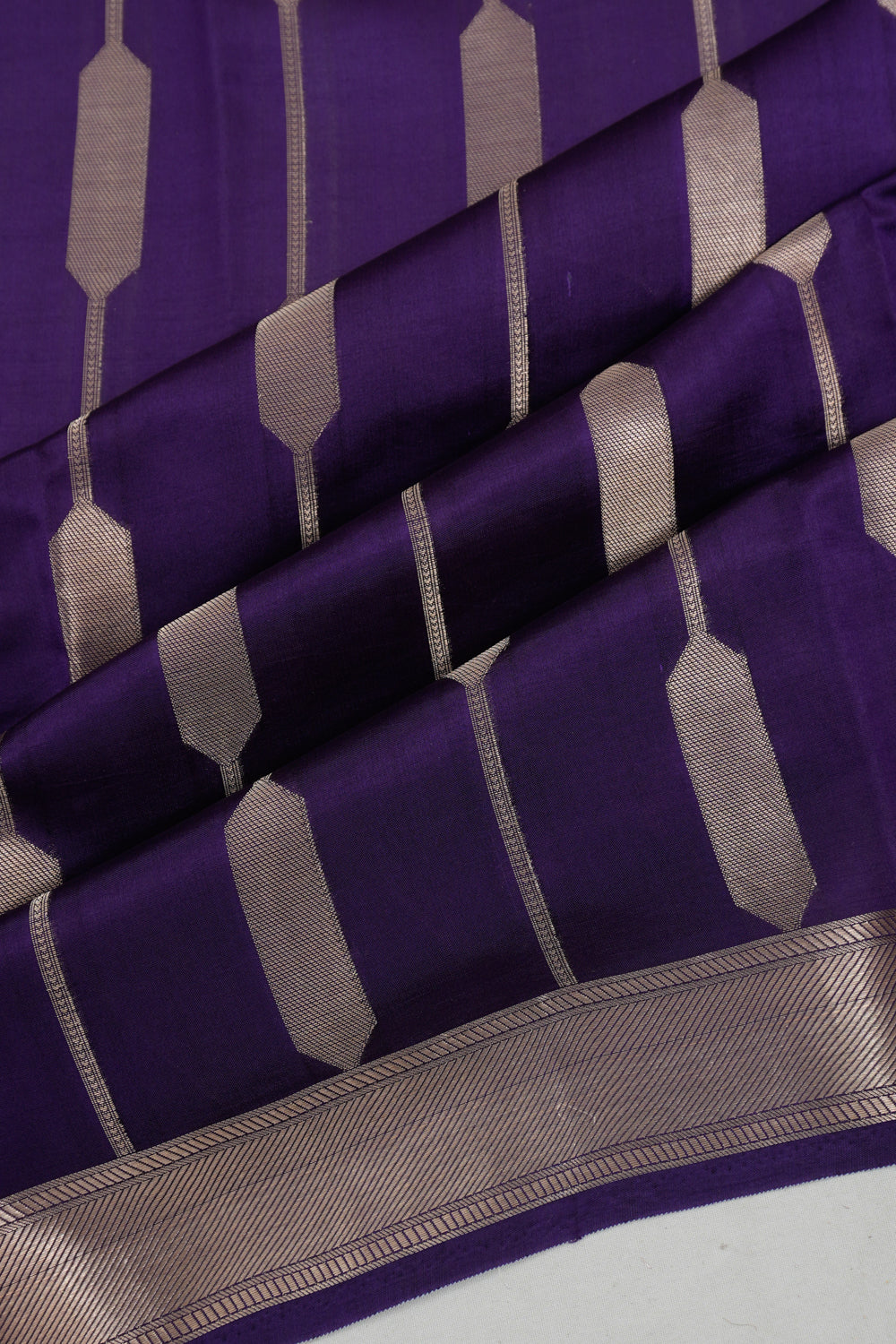 Vaanya Banaras Silk Brocade Purple Saree