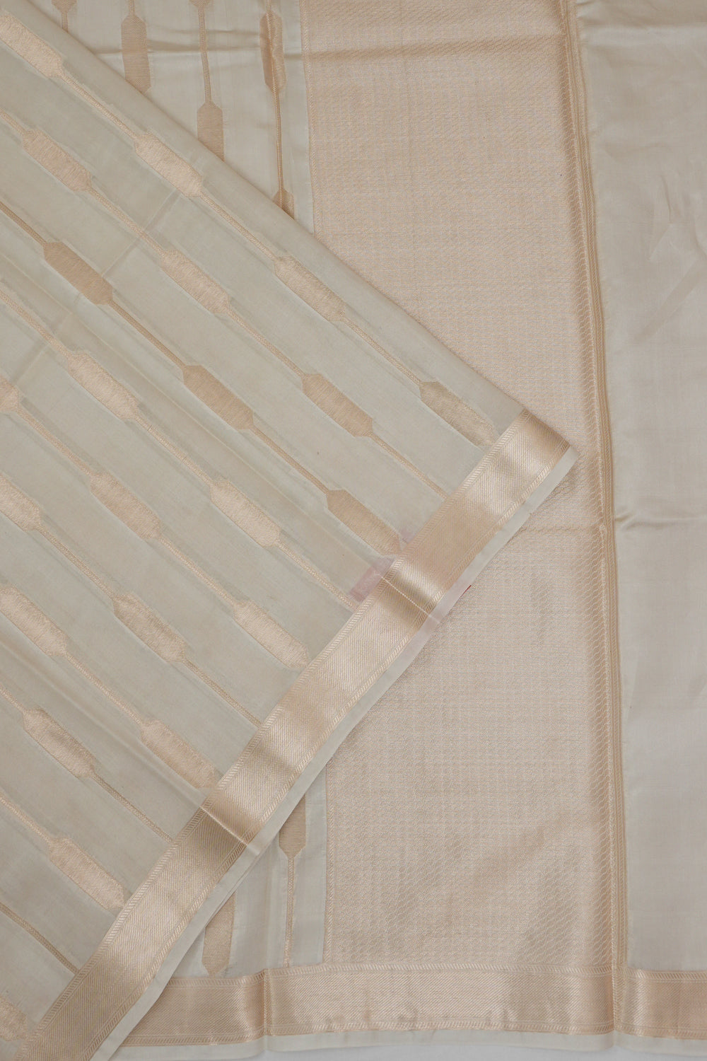 Vaanya Banaras Silk Brocade Sage Blue Saree
