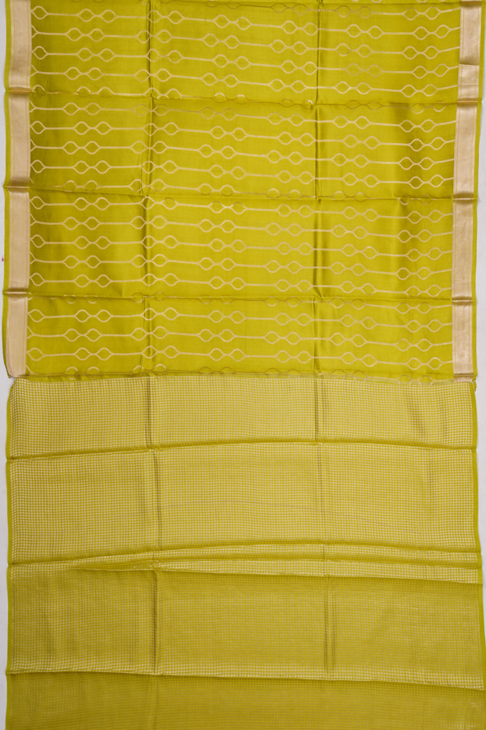 Vaanya Banaras Silk Brocade Green Saree