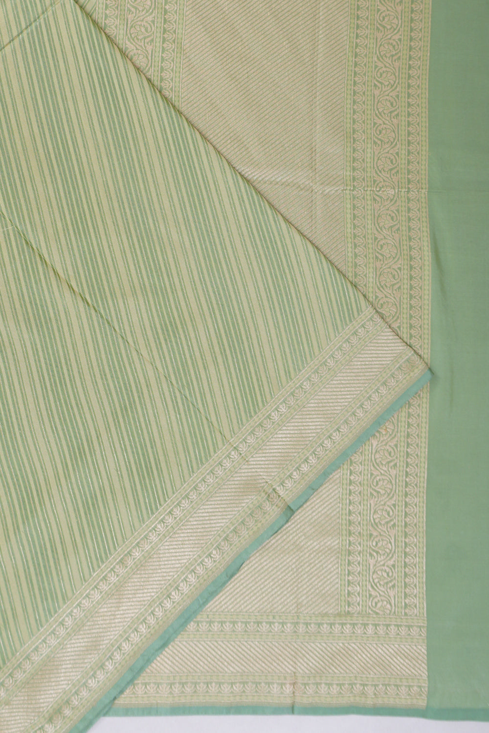 Vaanya Banaras Silk Brocade Green Saree