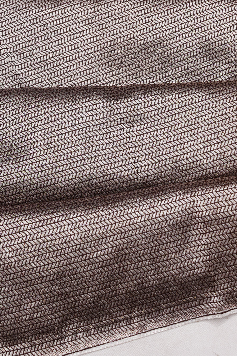 Banarasi Silk Brocade Silver Saree