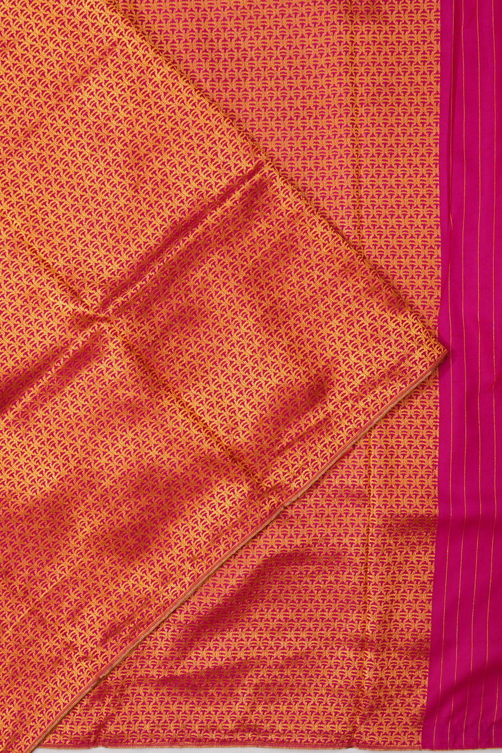 Banarasi Silk Brocade Pink Saree