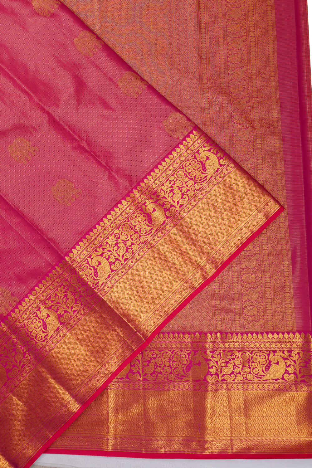 Dharmavaram Silk Butta Pink Saree