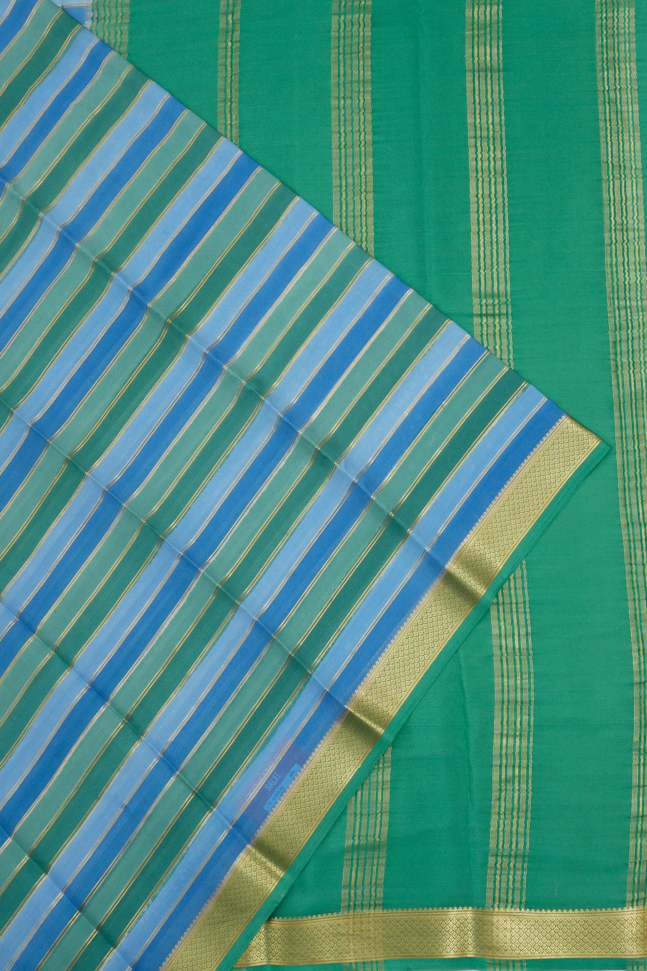 Mysore Silk Brocade Multicolour Saree