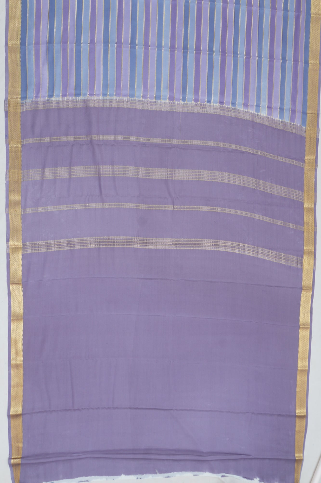 Mysore Silk Brocade Multicolour Saree