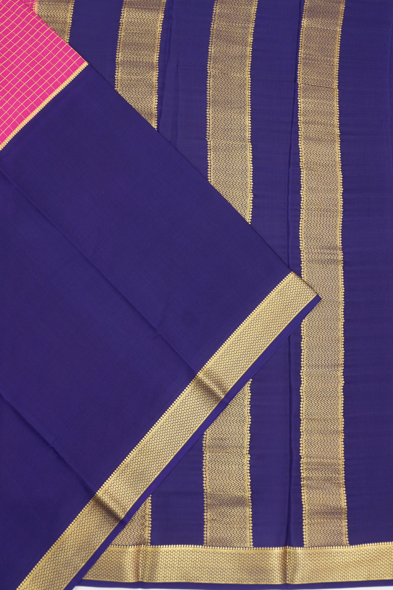 Mysore Silk Brocade Pink Saree