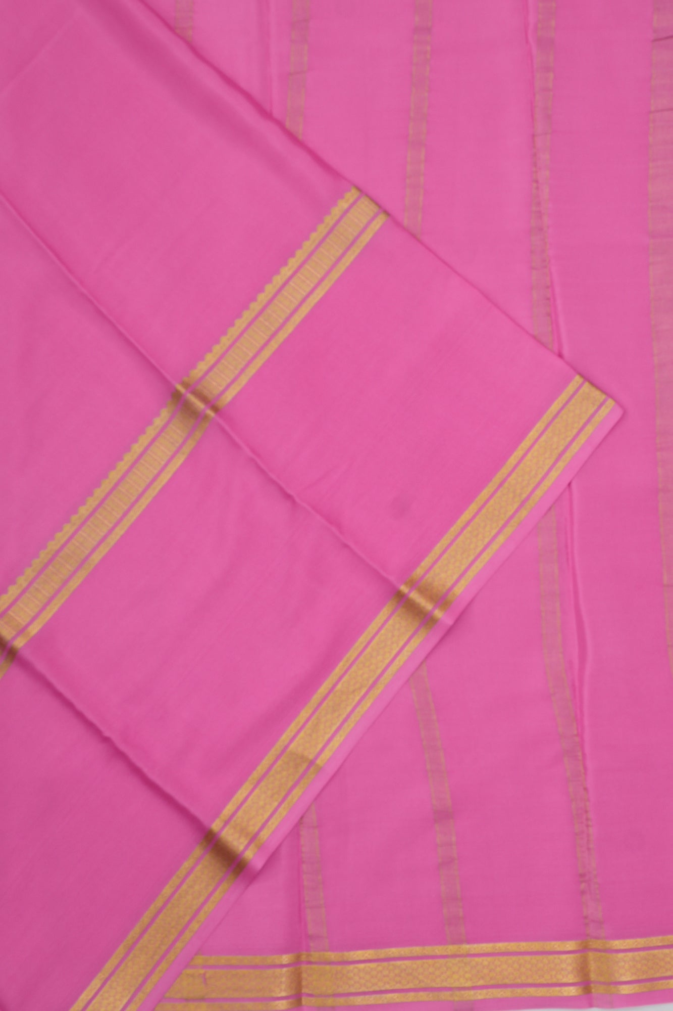 Mysore Silk Brocade Pink Saree