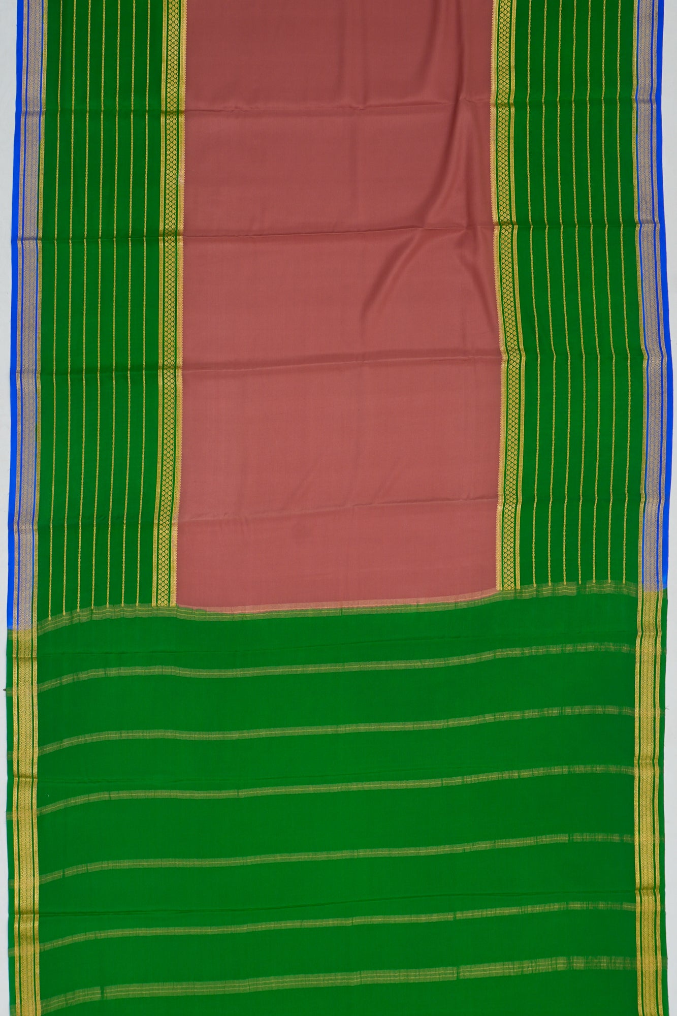 Mysore Silk Brocade Dusty Pink Saree