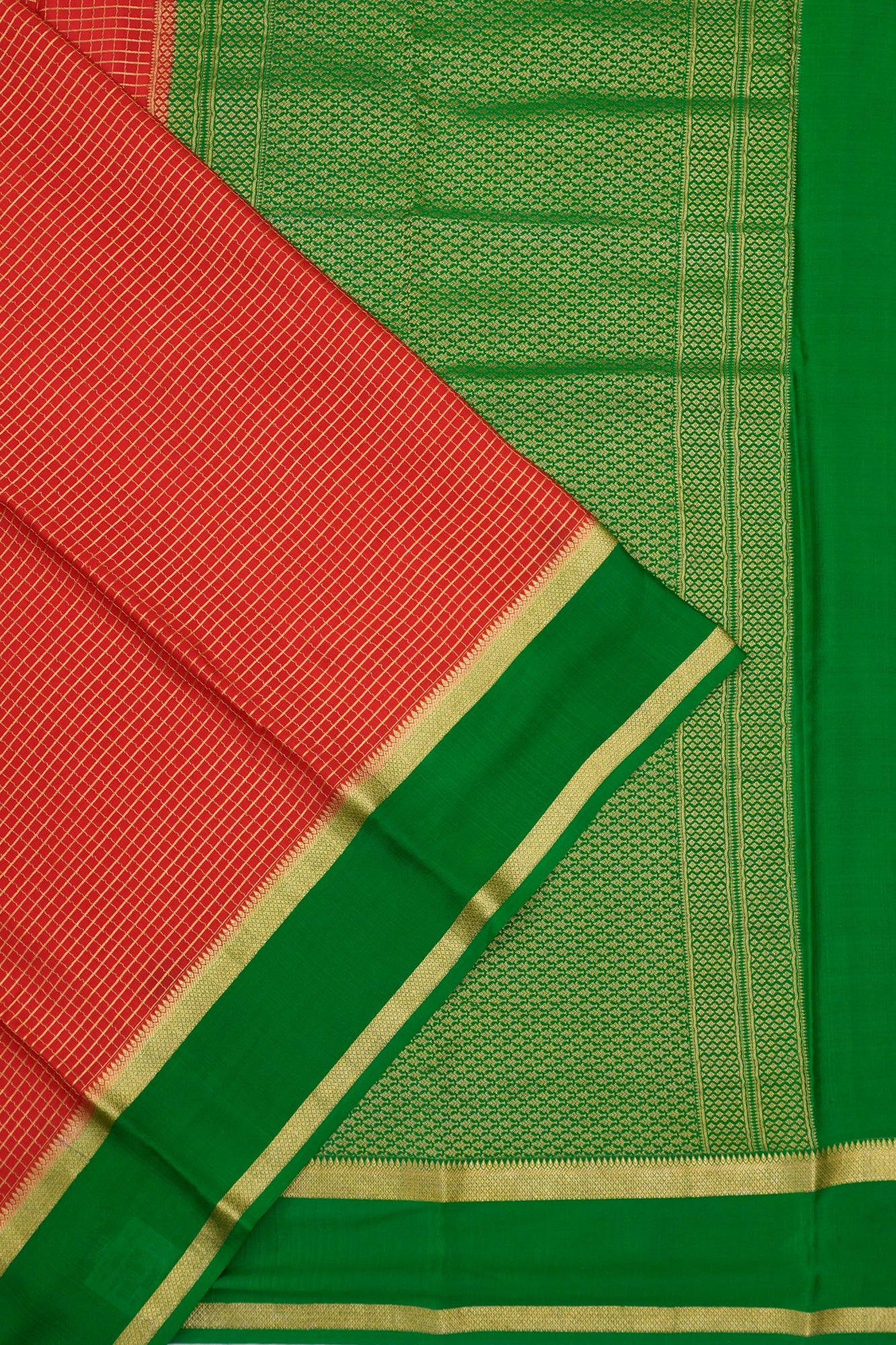 Mysore Silk Brocade Pink Saree