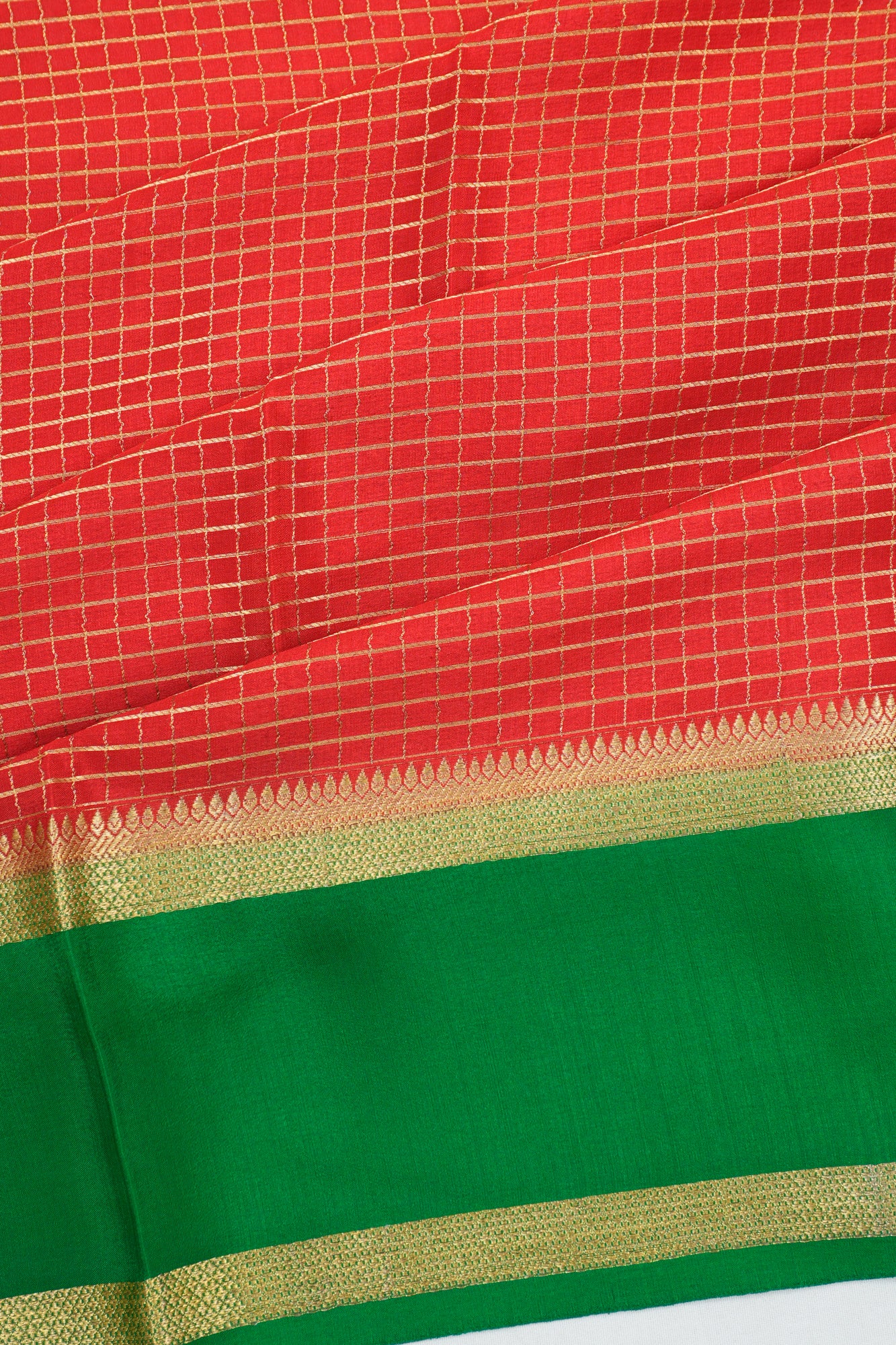 Mysore Silk Brocade Pink Saree