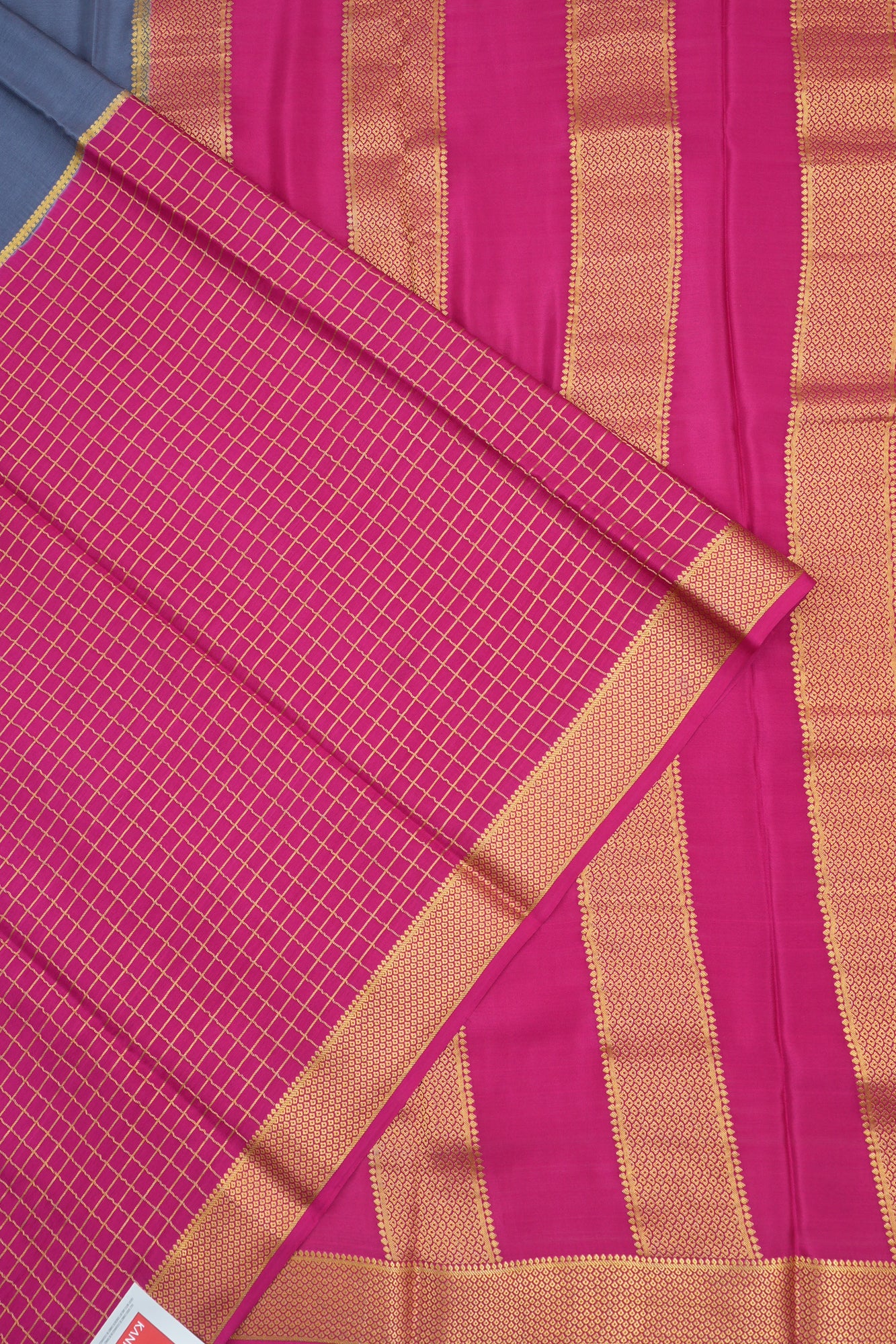 Mysore Silk Brocade Blue Saree