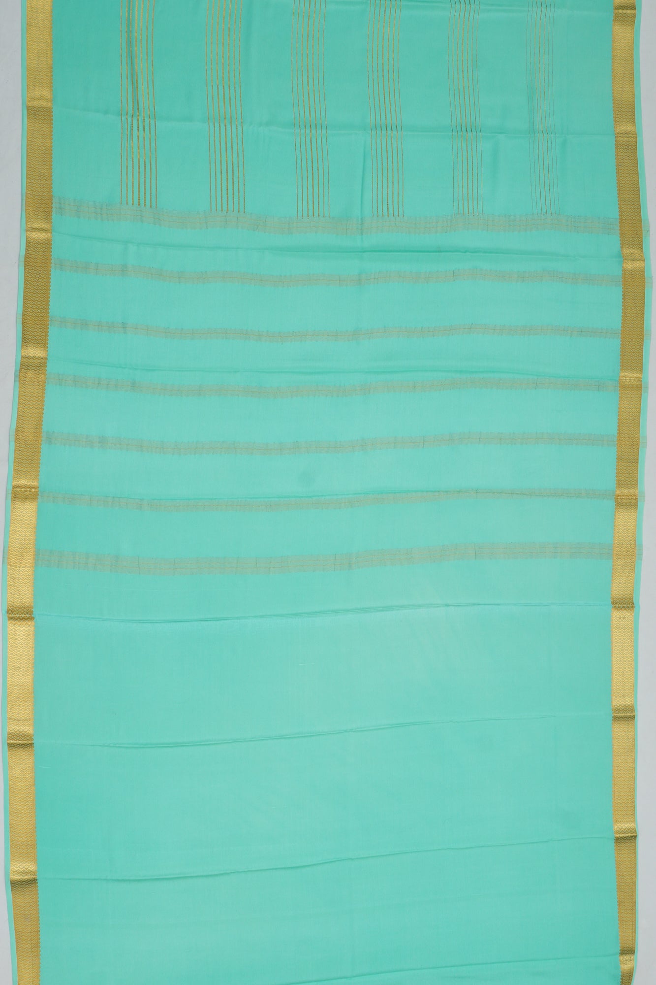 Mysore Silk Brocade Blue Saree