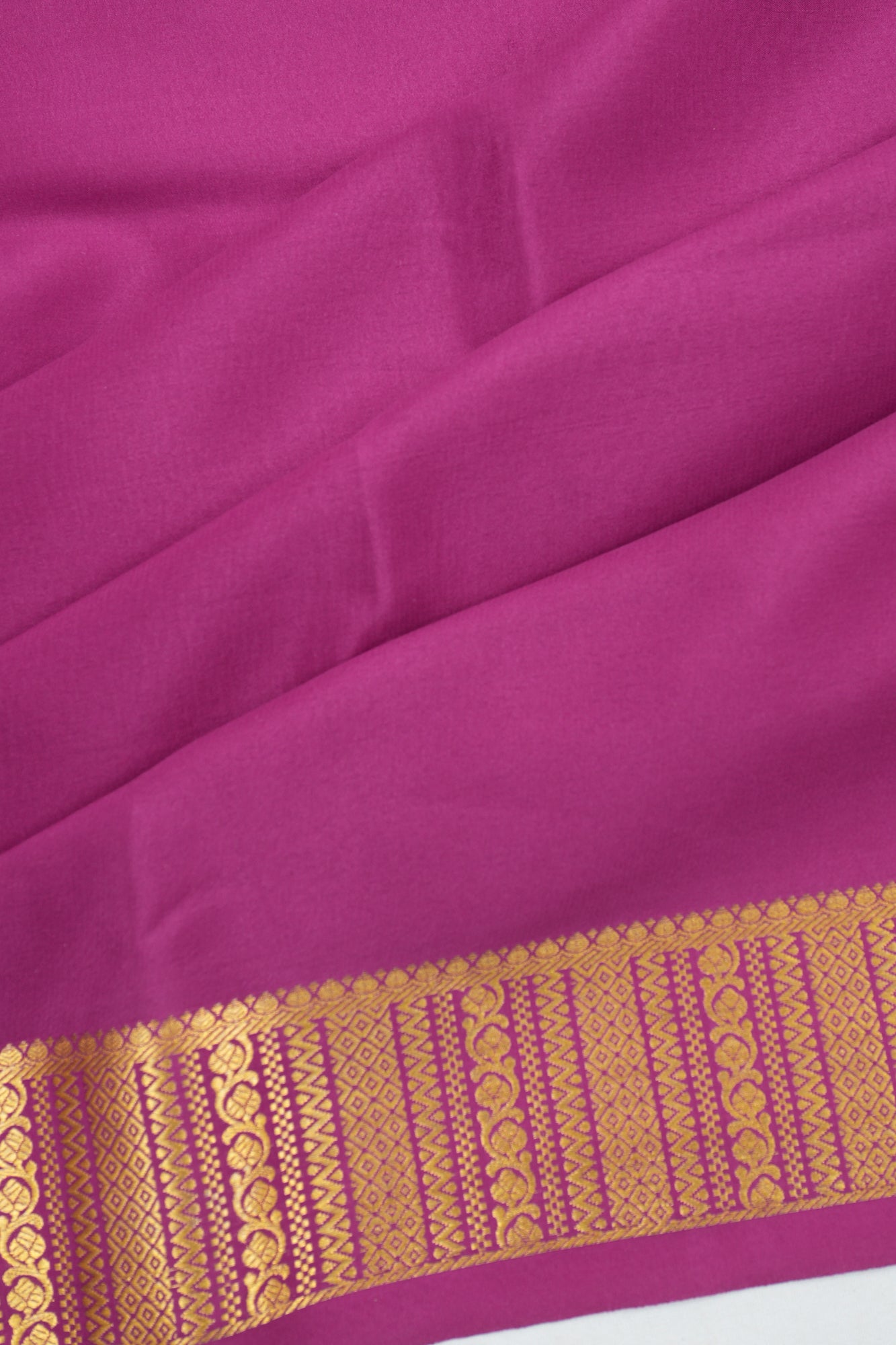 Mysore Silk Plain Violet Saree