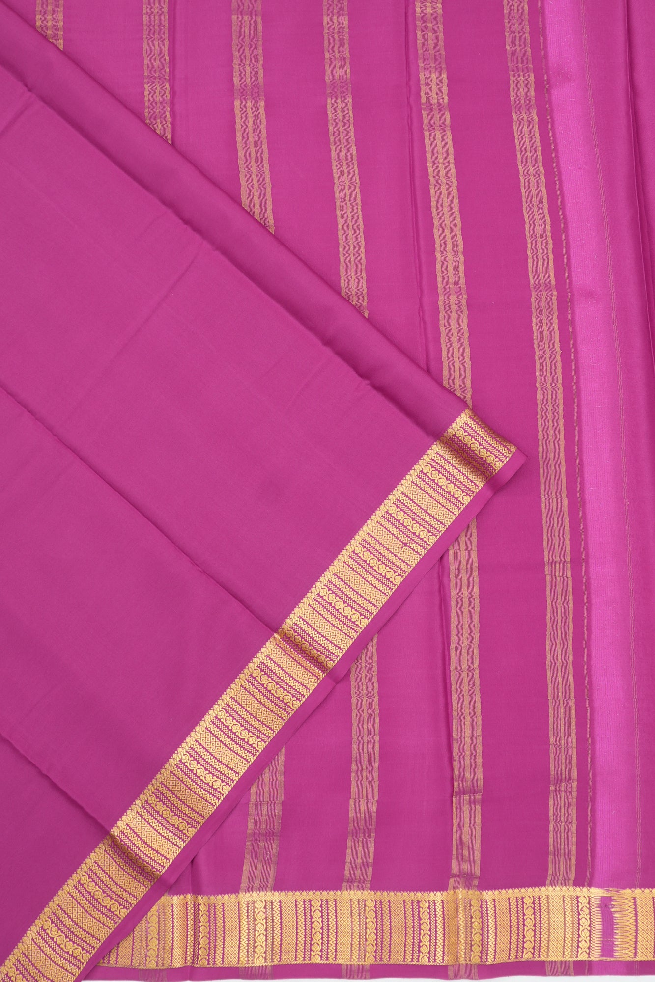 Mysore Silk Plain Violet Saree