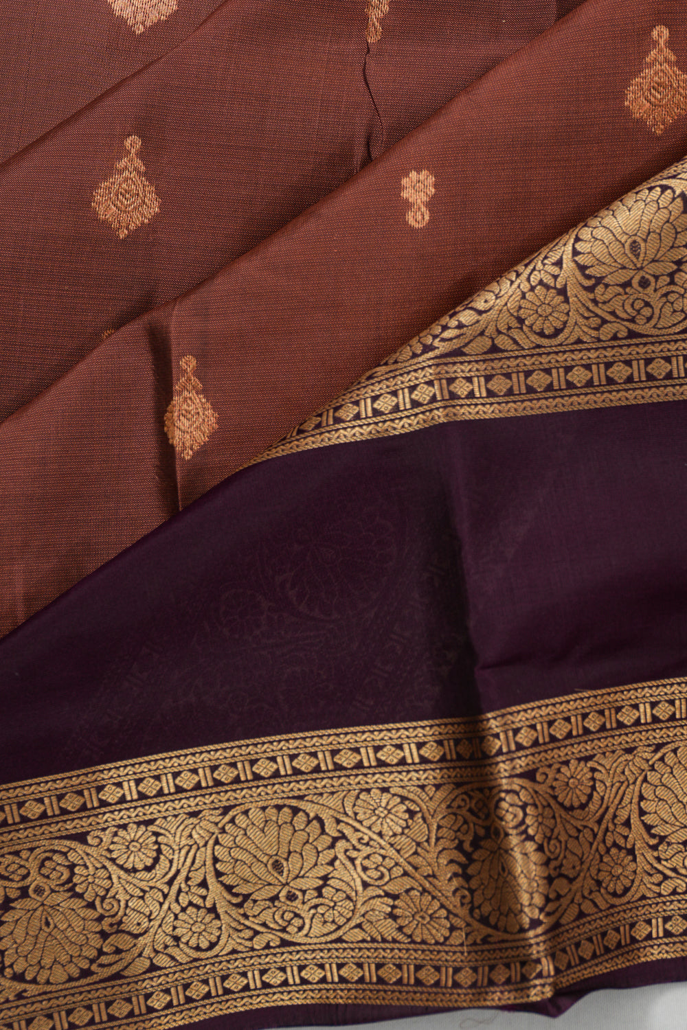 Dharmavaram Silk Butta Dusty Pink Saree