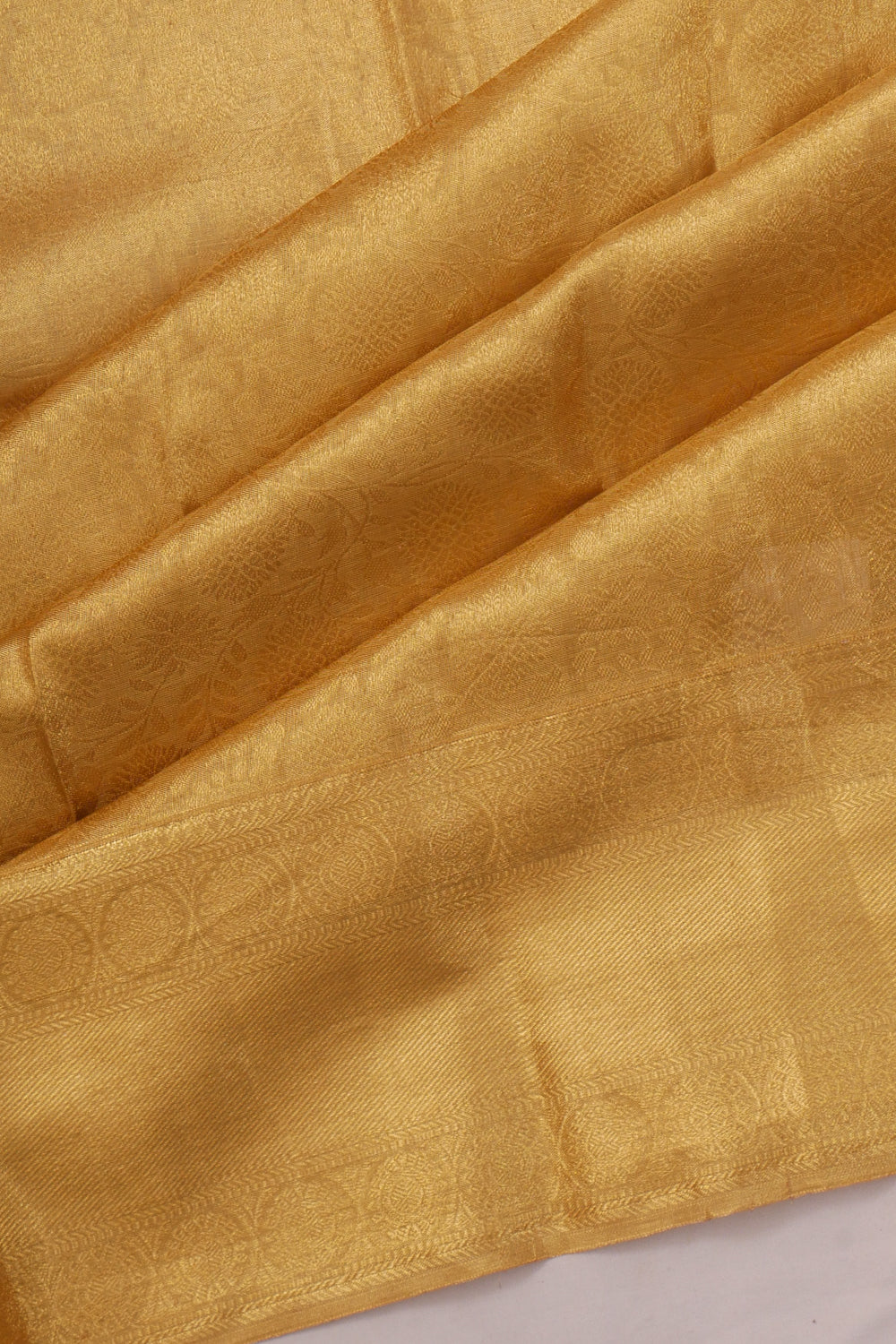 Taranga Kanchi Silk Brocade Gold Saree