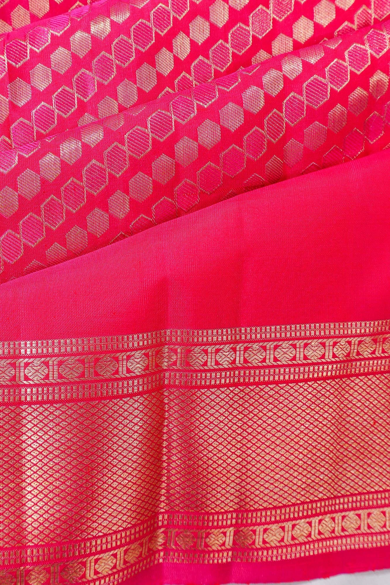 Taranga Kanchi Silk Brocade Pink Saree