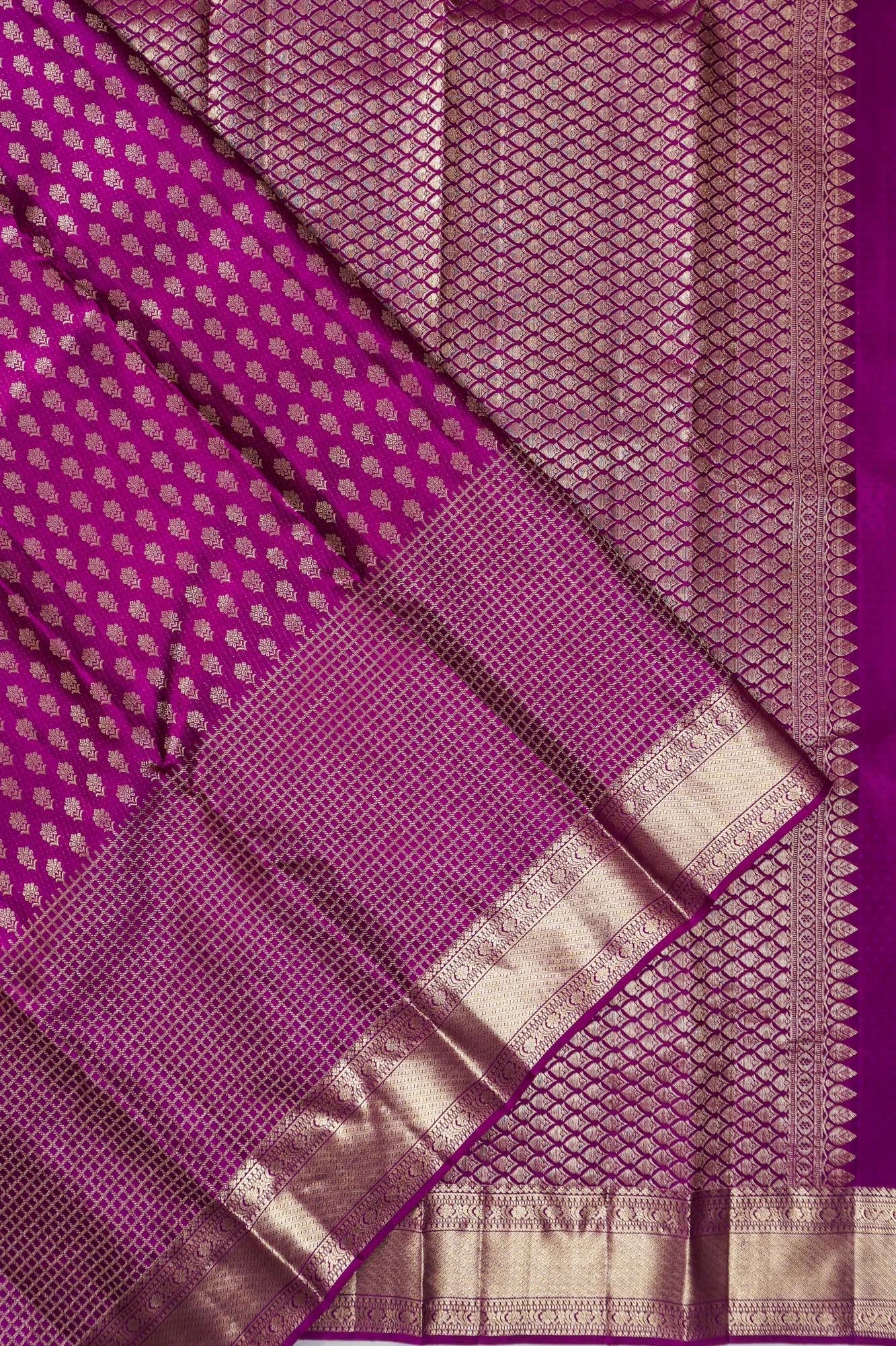 Taranga Kanchi Silk Brocade Purple Saree