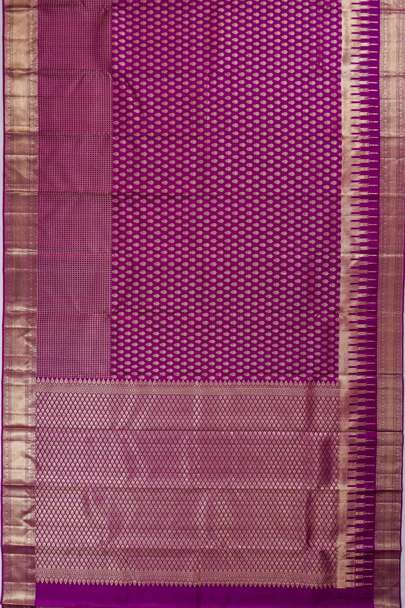 Taranga Kanchi Silk Brocade Purple Saree