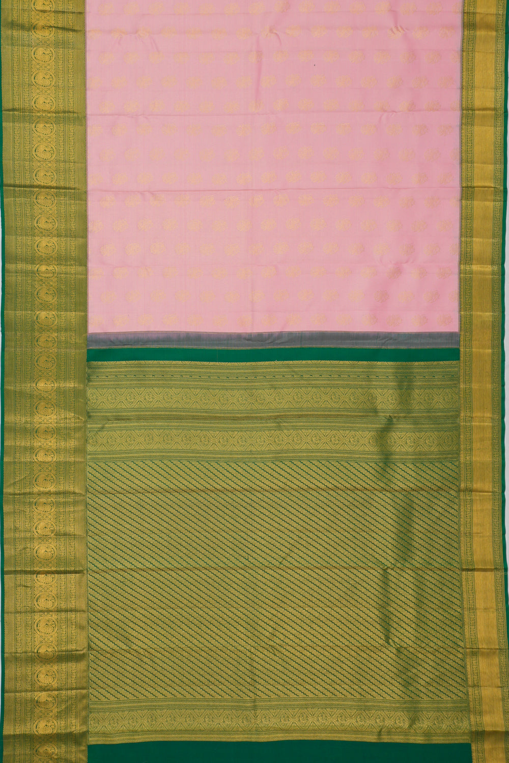 Taranga Kanchi Silk Brocade Pink Saree