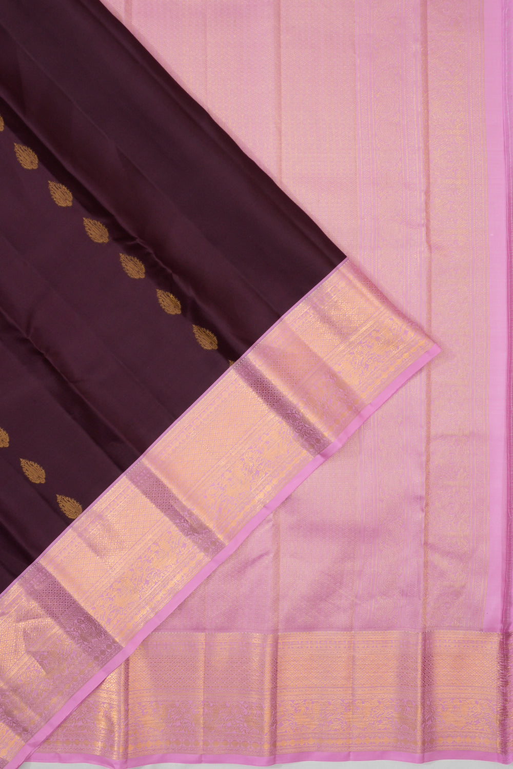 Taranga Kanchi Silk Brocade Purple Saree