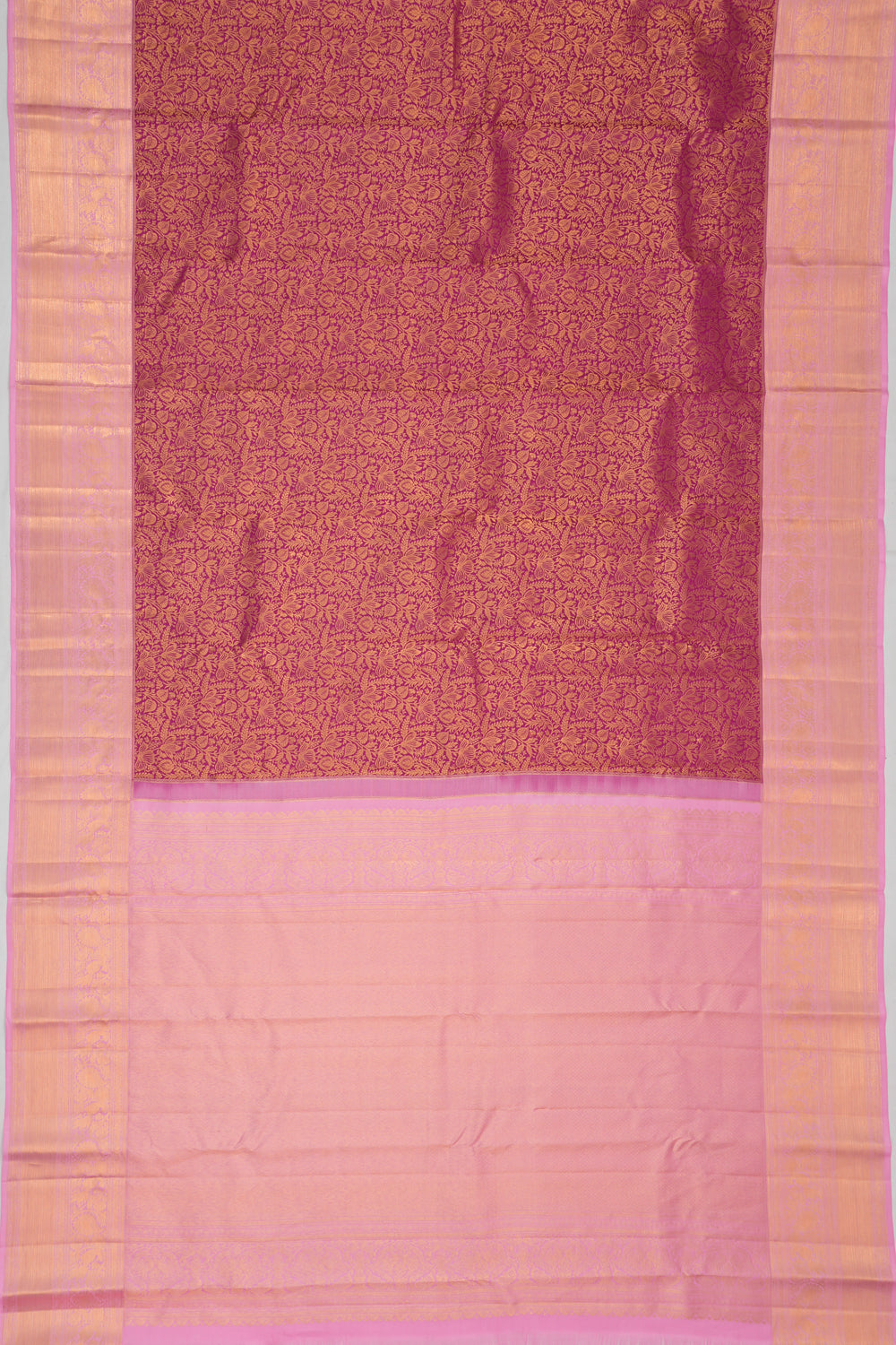 Taranga Kanchi Silk Brocade Purple Saree