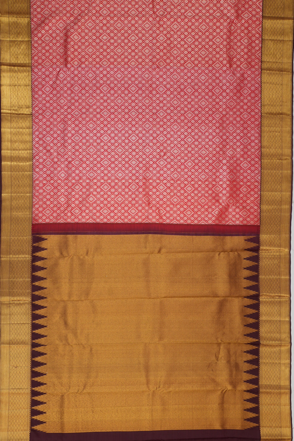 Taranga Kanchi Silk Brocade Pink Saree