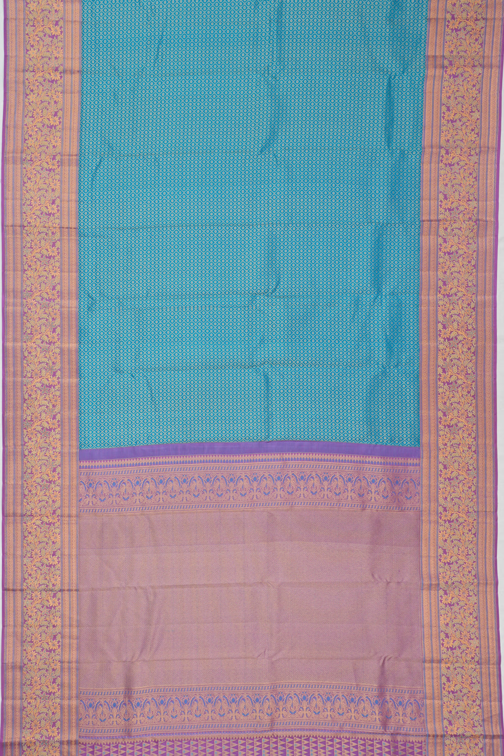Taranga Kanchi Silk Brocade Blue Saree