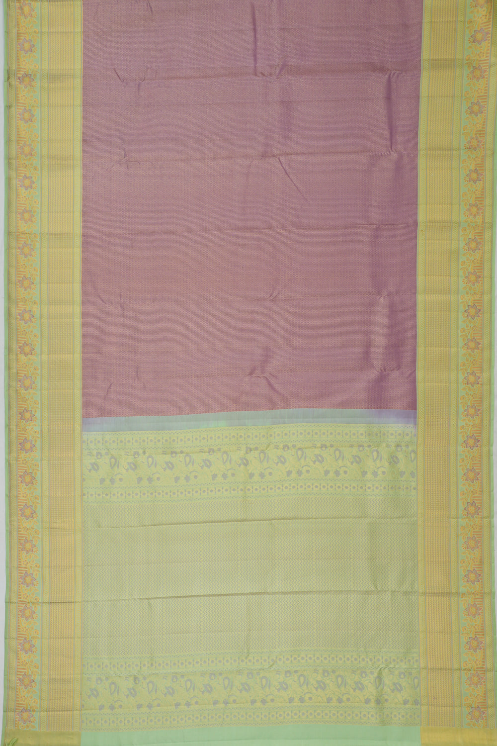 Taranga Kanchi Silk Brocade Violet Saree
