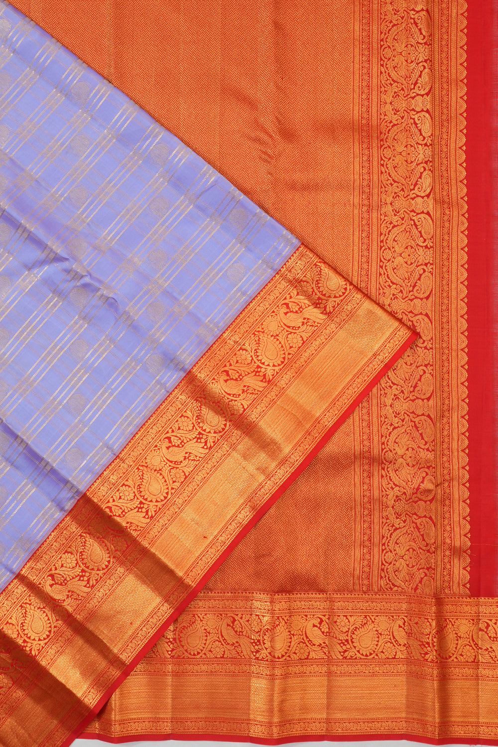 Taranga Kanchi Silk Brocade Lavender Saree