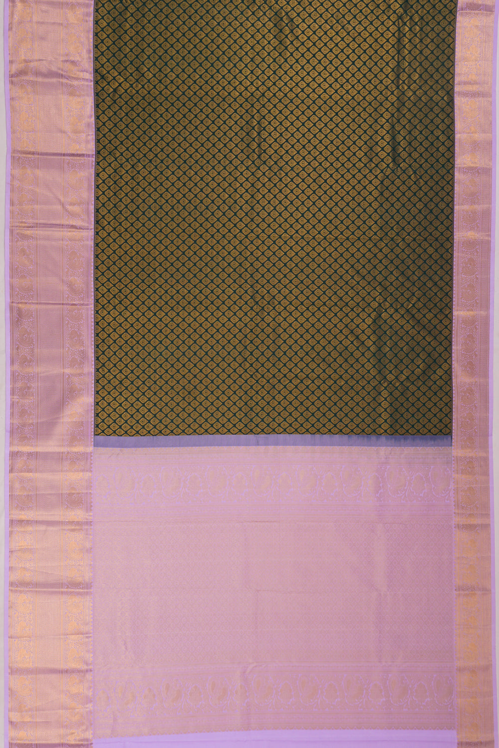 Dharmavaram Silk Brocade Blue Saree