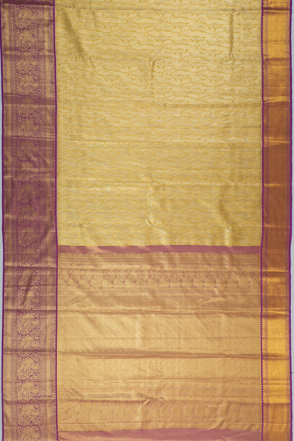 Taranga Kanchi Silk Brocade Green Saree