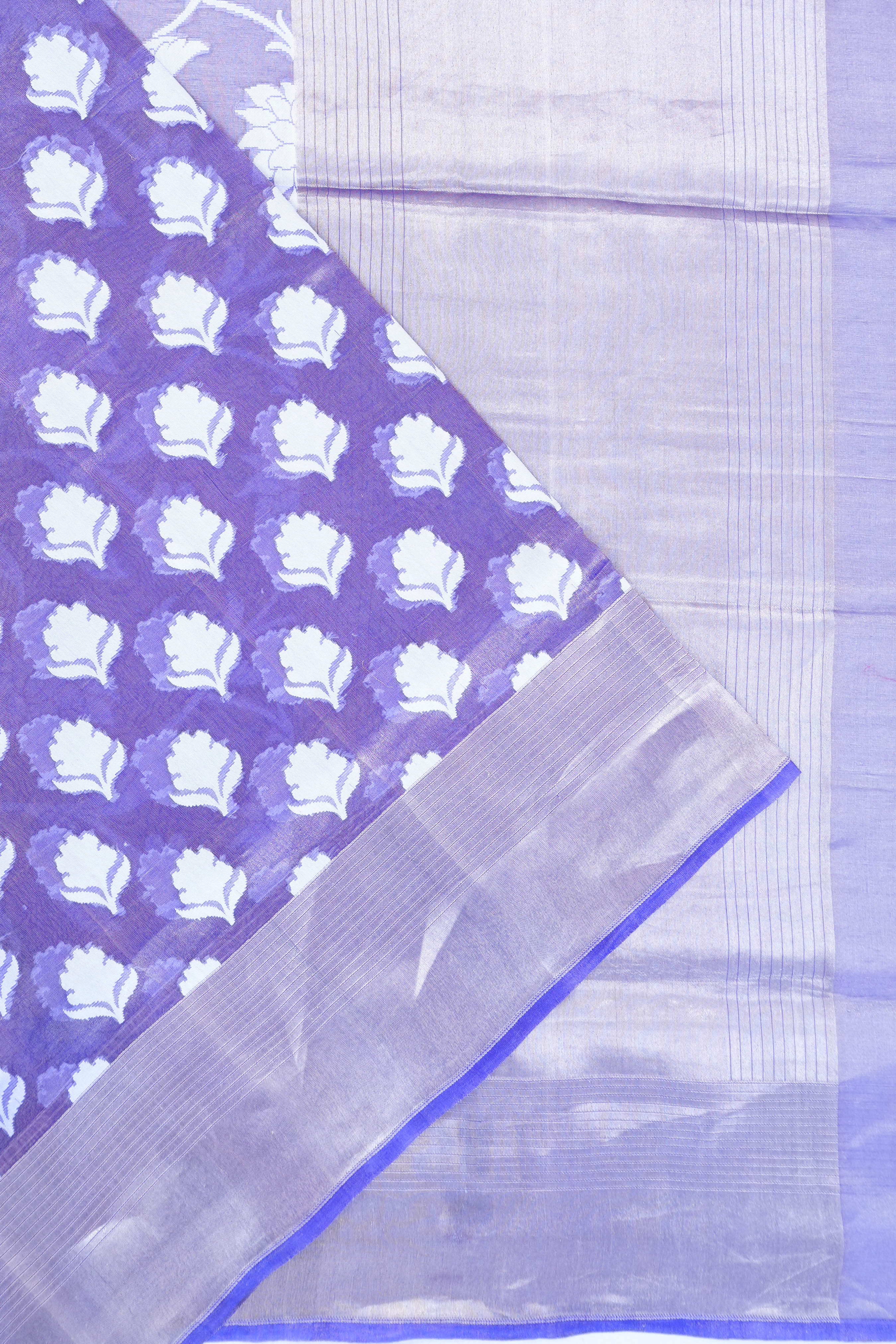 Vaanya Banaras Georgette Brocade Lavender Saree